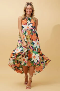 DREW FLORAL TRAPEZE DRESS -Printedcarpetus 154d4610843d7b63d7b195ab7fc11414