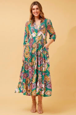 BAHAMAS FLORAL BOHO MAXI DRESS -Printedcarpetus 16c6bac00279e6324a43ba88453b408c