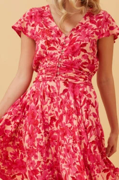 PASADENA FLORAL SHORT DRESS 14 PASADENA FLORAL SHORT DRESS -Printedcarpetus 16e8e601d6929b2e60b2f9b06932fd93