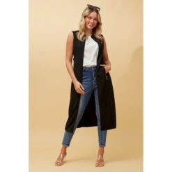 HYLEE LONGLINE VEST -Printedcarpetus 1711eac0afbd30670bafdd303229dcd2