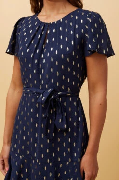 IZZY GOLD TEAR DROPMIDI DRESS -Printedcarpetus 17bcd35905d1d5b23c90eea7a529e222