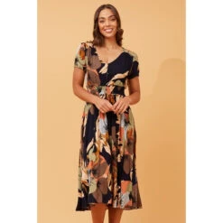 KEGAN FLORAL MIDI DRESS -Printedcarpetus 18612814898adf7fe8ca8901a999dfaa