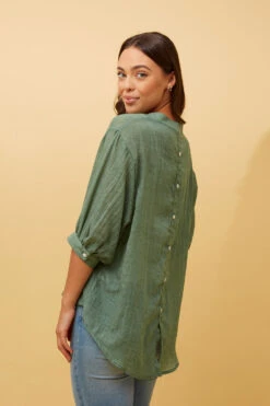 BELINA BUTTON UP SHIRT -Printedcarpetus 18dbfb2a85b054757836aebb32e5ca47