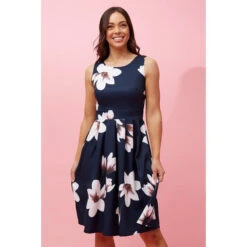 FLORAL COCKTAIL DRESS -Printedcarpetus 1a332418a659be016690c00e0c90c235