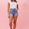 LOGAN DENIM SHORTS -Printedcarpetus 1a4c139ce4cc90c7ce9620b96655d785