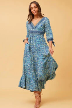 Stella JASMINE PAISLEY BOHO MAXI DRESS -Printedcarpetus 1b04cc6f68b0ba8e7bec09d6bd1bfdee