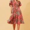 SANDY FLORAL BOHO SHORT DRESS -Printedcarpetus 1b0dead926141f3ad9afc256ec1ecffb