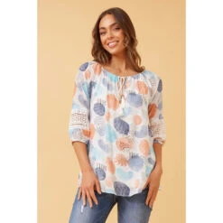 ANDREA ABSTRACT PRINT TOP -Printedcarpetus 1b13745d312321315784bd94419b4f79