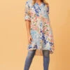 JANSON FLORAL HI LOW TUNIC -Printedcarpetus 1b7b523bc10f1b1c03f90b15460e06af