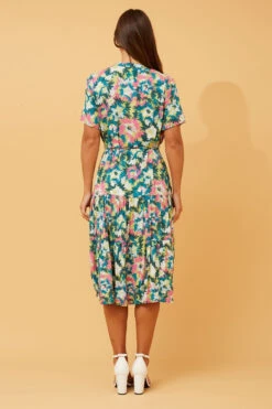 MARIELLA FLORAL MIDI DRESS -Printedcarpetus 1beac37bbc09fd32c835501c6ebcd3fe