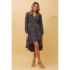 Stella WILLOW DITSY PRINT WRAP DRESS -Printedcarpetus 1c407030fed2527c2dc5cffa2879c336