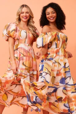 ANNETTE MULTI COLOUR MIDI DRESS -Printedcarpetus 1c6b0732f09fc5578d306bb9b2050180