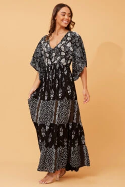 PARISA BOHO EMBELLISHED MAXI DRESS -Printedcarpetus 1cdf78ffd7af70d54ff5518326969c48