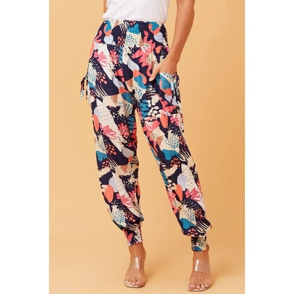 ABSTRACT PRINT HAREM PANTS 9 ABSTRACT PRINT HAREM PANTS - Image 7