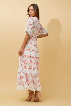BYRON LACE TRIM FLORAL MAXI DRESS -Printedcarpetus 1d67766a5376a37486c485feffbed5b0