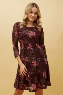 CAMILA FLORAL LACE SHORT DRESS -Printedcarpetus 1f8cdbb2d6cde9deadf68383786829b6