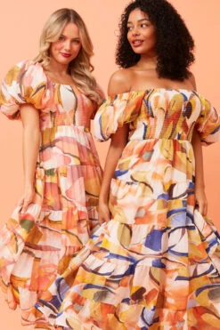 ANNETTE MULTI COLOUR MIDI DRESS