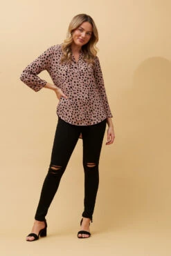 SPICY ANIMAL PRINT BLOUSE -Printedcarpetus 205c728aa57e2db8993543a4ad04e8d7