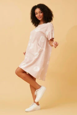 RIMA POLKA DOT LINEN DRESS -Printedcarpetus 2149afa16fa0a3f9d695738da48e4f6b