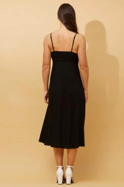 CHANTELLE LINEN MIDI DRESS -Printedcarpetus 2181c55370e4772642e6835cd7969d11