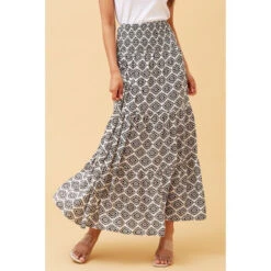 BETTINA ABSTRACT PRINT MAXI SKIRT -Printedcarpetus 223ff65e1898a005fc87707d9b88967b