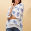 RUMI DOUBLE LAYER LEAF PRINT TUNIC TOP -Printedcarpetus 22d2a2d7704f53becd0385bfa8207f7f