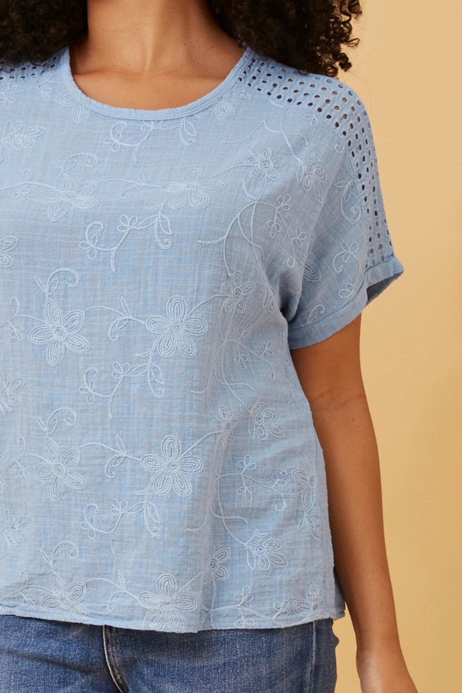 CONNIE EMBROIDERED FLORAL TOP 17 CONNIE EMBROIDERED FLORAL TOP - Image 15