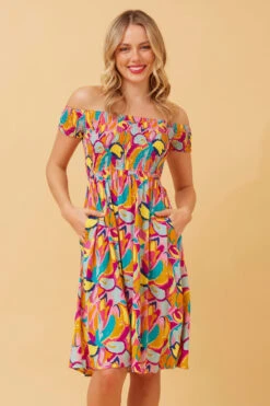 ROBIN ABSTRACT PRINT SHORT DRESS -Printedcarpetus 24501f4933f5dd141de2e6846d8113b8 ae6039dd 3664 4597 91b0 7afd911b8c40