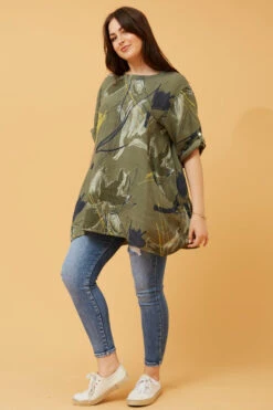 CIA FLORAL LINEN TOP -Printedcarpetus 24dcd40f5a4053b7d196e686b666a478