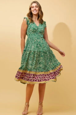 KIRAN FLORAL BOHO DRESS -Printedcarpetus 24e92c30c1e83919b2f457f206a8bccf