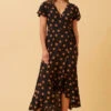 RAMISA POLKA DOT WRAP DRESS -Printedcarpetus 24f6deaf1ed78184ce1f68d293422c69