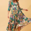 BAHAMAS FLORAL BOHO MAXI DRESS -Printedcarpetus 261f80ee8531c9f900c07f1976621ed7