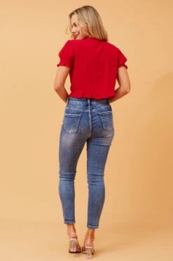 JAZELLA CROP TOP -Printedcarpetus 26b2e20eac039a7363c12266893f8045