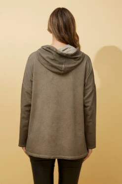 SONATA FOIL PRINT HOODED TOP -Printedcarpetus 2711ffbc3515a6295e64392eab9fe9ae