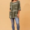 VALERIA FISH PRINT TOP -Printedcarpetus 2822729c82a84758b5c7698b1055ce5e