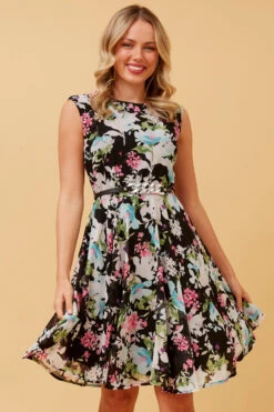 SANTOS FLORAL SHORT DRESS -Printedcarpetus 28e089403d076d6f14e04d227cc92455