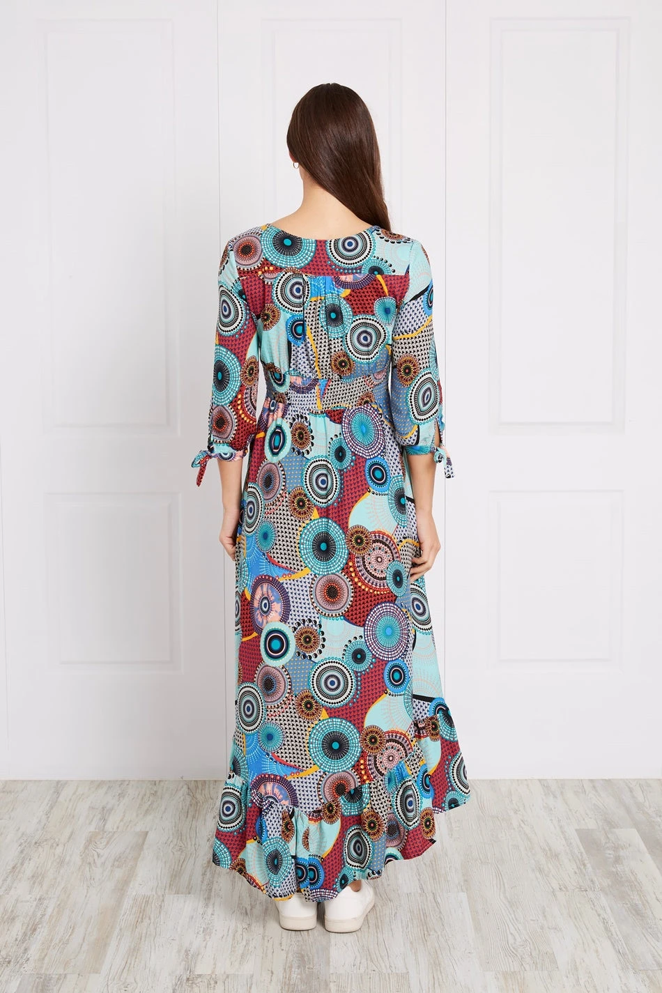 PRINTED BOHO MAXI DRESS 9 PRINTED BOHO MAXI DRESS - Image 7