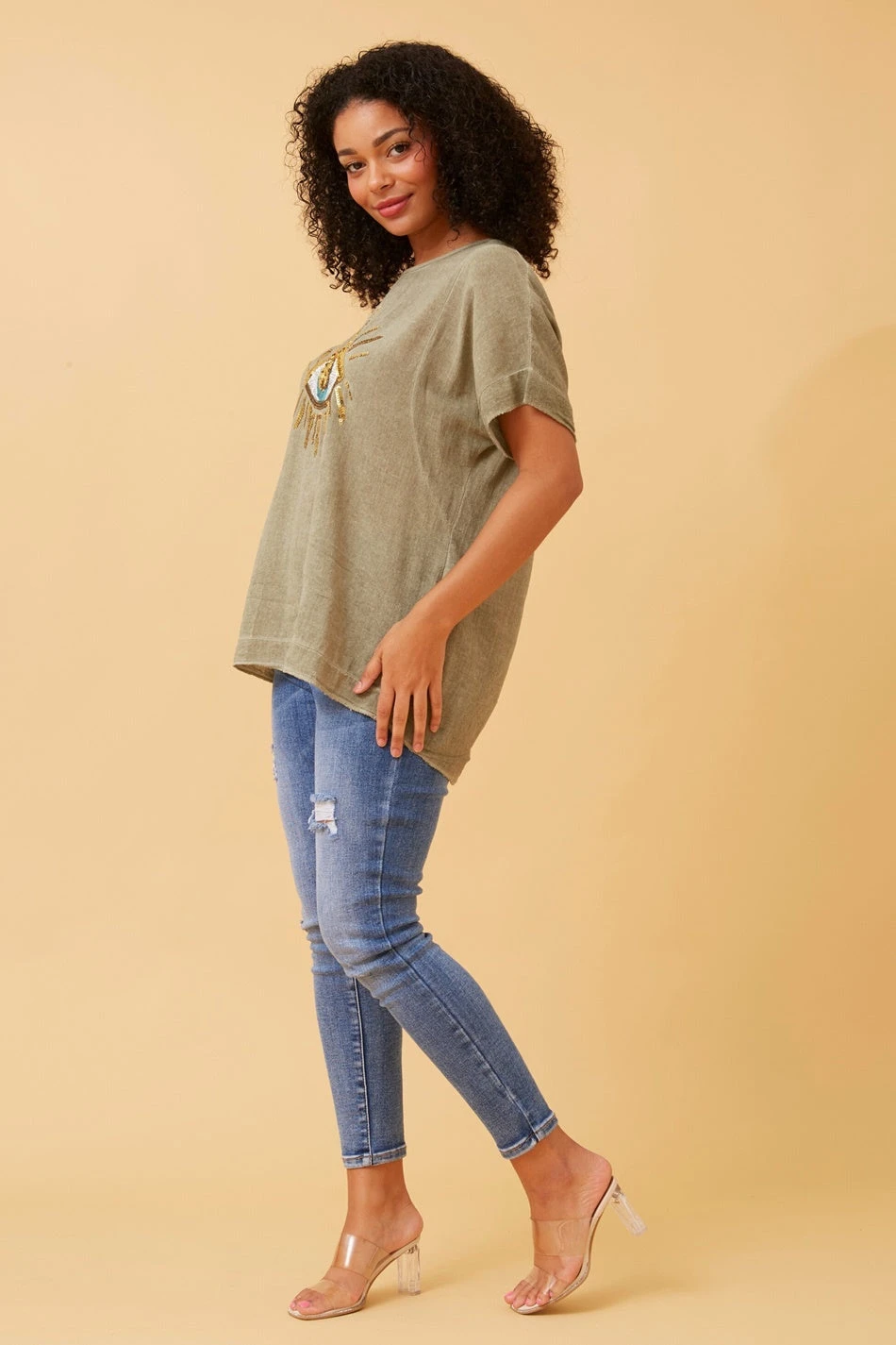 JULINA EVIL EYE LINEN TOP 11 JULINA EVIL EYE LINEN TOP - Image 9