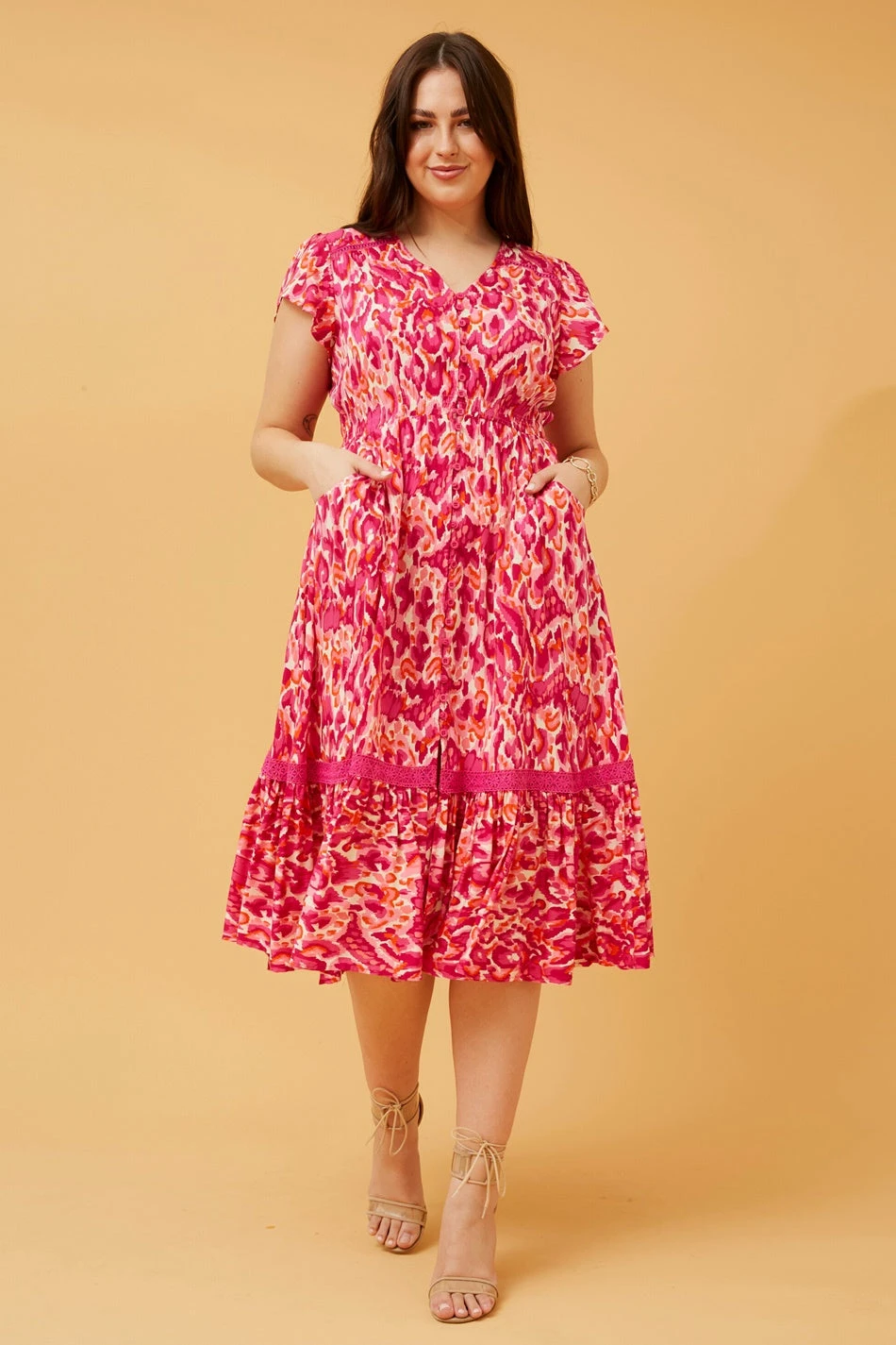 Stella MOROCCO ABSTRACT BOHO MIDI DRESS 6 Stella MOROCCO ABSTRACT BOHO MIDI DRESS - Image 4