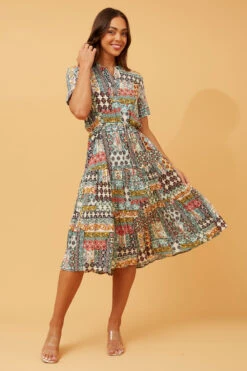 MARIELLA BOHO MIDI DRESS -Printedcarpetus 2a67ecf8fc4766b2a415f1692efcd697