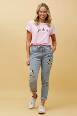 CARRISA PATCHWORK PRINT JOGGER PANTS -Printedcarpetus 2a753c431dc614e2c7d01a69ca03324e