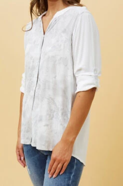 VELMA MARBLE PRINT SHIRT -Printedcarpetus 2abfa902a9b87c4796b42a91b9a92bee