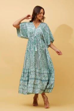 DOLTON BOHO SATIN MAXI DRESS -Printedcarpetus 2ae294caf00c71a3938ad32f67c3c3e0