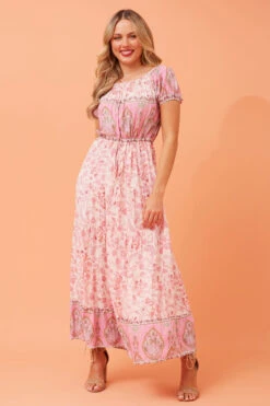 ULTIMA PAISLEY BOHO MIDI DRESS -Printedcarpetus 2aede11874c56631b6177b2d26b22b3e