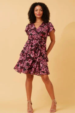 ALBA FLORAL SHORT DRESS -Printedcarpetus 2be92f727aa0b41a4d58527b3ad3ec34