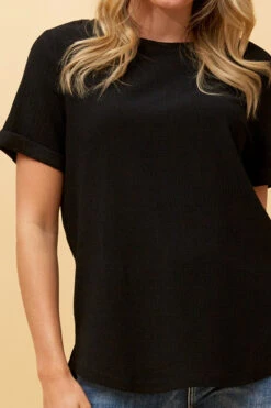 MISTY SHORT SLEEVE TEXTURED TOP 25 MISTY SHORT SLEEVE TEXTURED TOP -Printedcarpetus 2c27fdab8eda258188d17f2aad6d5516