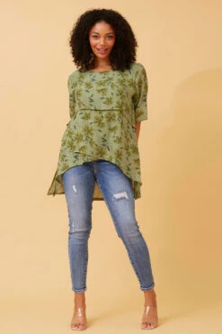 RUTH DOUBLE LAYER FLORAL TOP