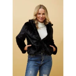 MOSCOW FAUX FUR JACKET -Printedcarpetus 2d5dd616903264413da70bfc66da4f84