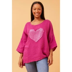 ZONYA SEQUIN PATCH LINEN TOP -Printedcarpetus 2d9d4f841493547110854c23304b2a5f