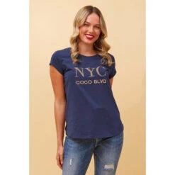 COCO NYC GRAPHIC TEE -Printedcarpetus 2dbdfe2529dc472460130478285eceb0